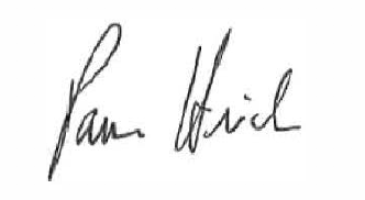 Pam Hrick signature